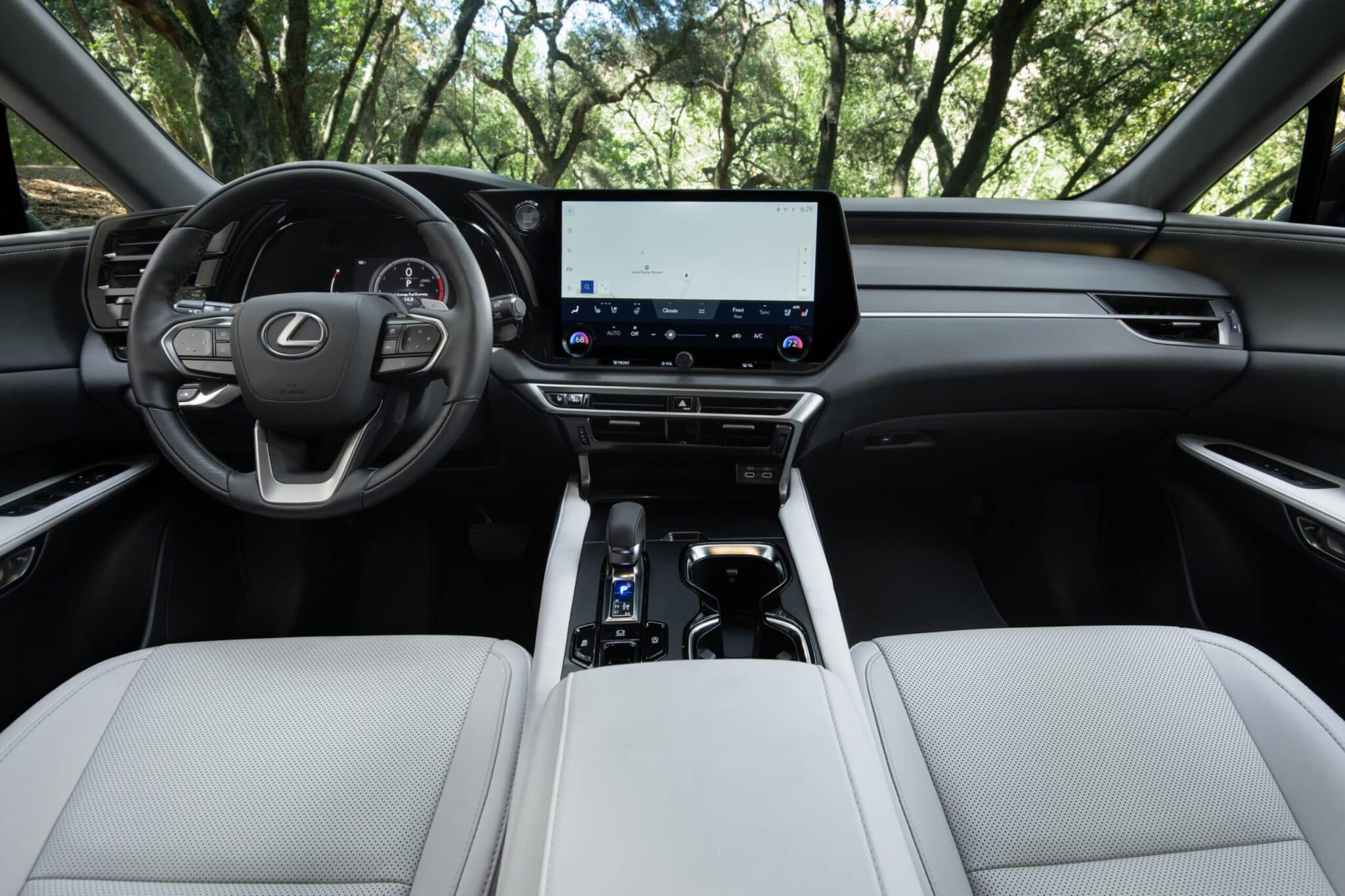 2025 Lexus RX 350 Premium interior layout.