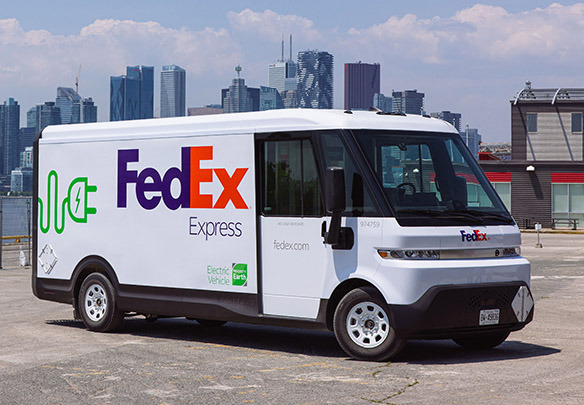 BrightDrop FedEX delivery van